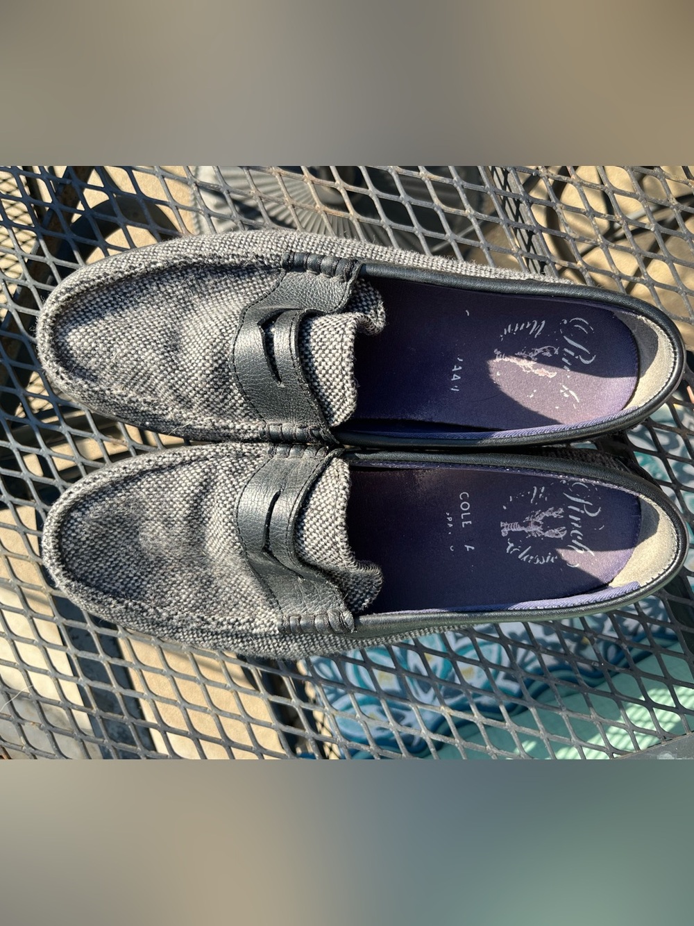 Cole Haan Canvas/Leather Loafers